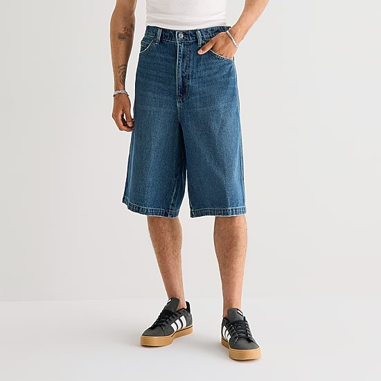Arizona Mens Baggy Skater Fit 16" Denim Short
