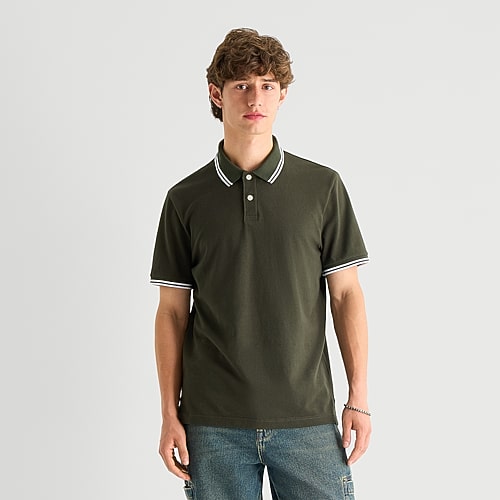 Arizona Mens Regular Fit Short Sleeve Polo Shirt, X-large, Green