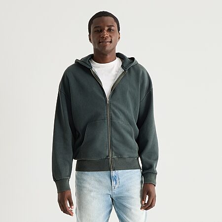 Arizona Mens Mock Neck Long Sleeve Quarter-Zip Pullover, Color: Lt