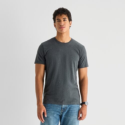 Mutual Weave Mens Crew Neck Short Sleeve T-shirt In Gray