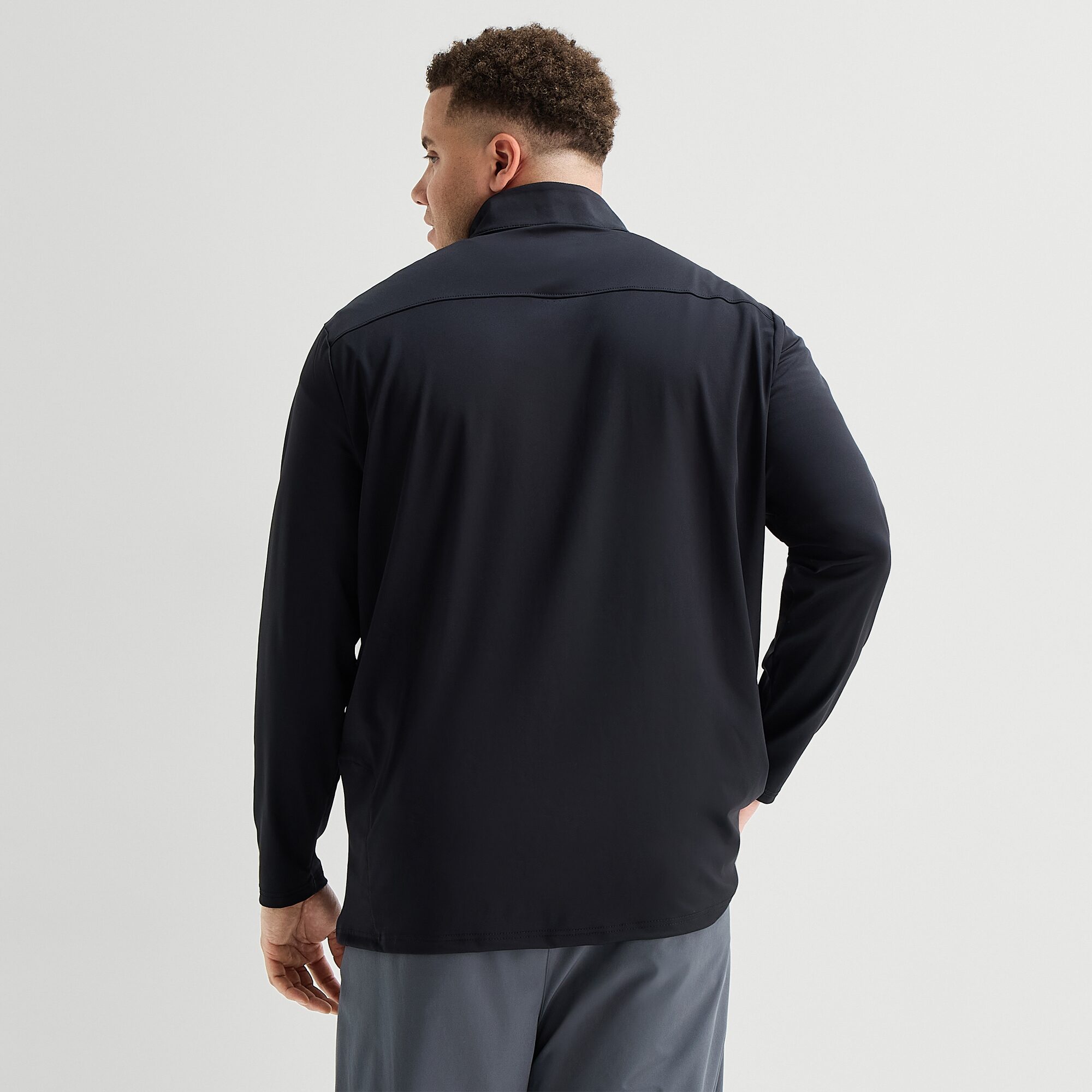 Xersion Mens Mock Neck Long Sleeve Big and Tall Quarter-Zip Pullover
