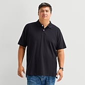 St. John's Bay Premium Stretch Big and Tall Mens Classic Fit Short Sleeve Polo Shirt