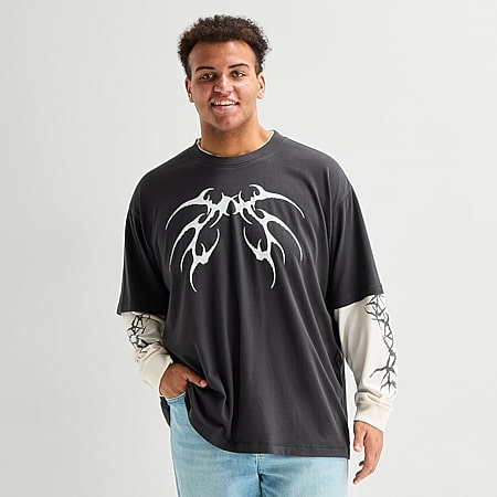 Arizona Mens Crew Neck Short Sleeve Big and Tall T-Shirt - JCPenney