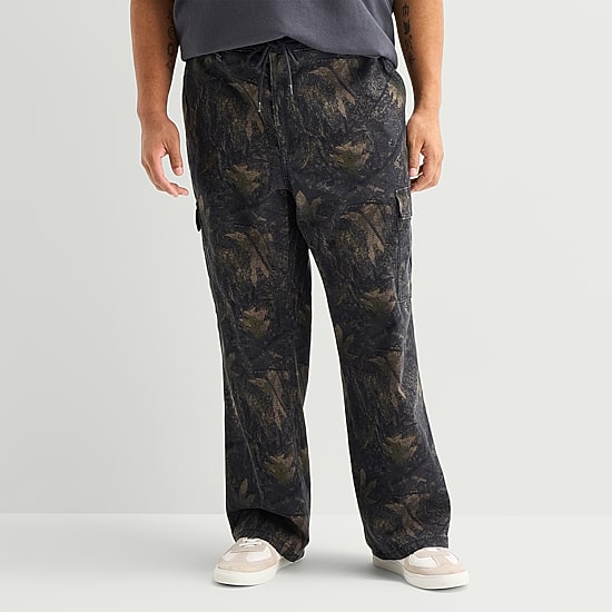 Arizona Mens Loose Fit Big and Tall Cargo Pant