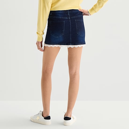 Forever 21 Womens Juniors Denim Skirt