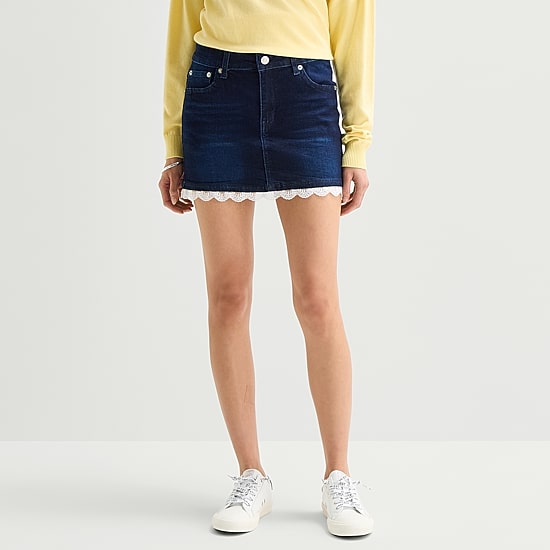 Forever 21 Womens Juniors Denim Skirt