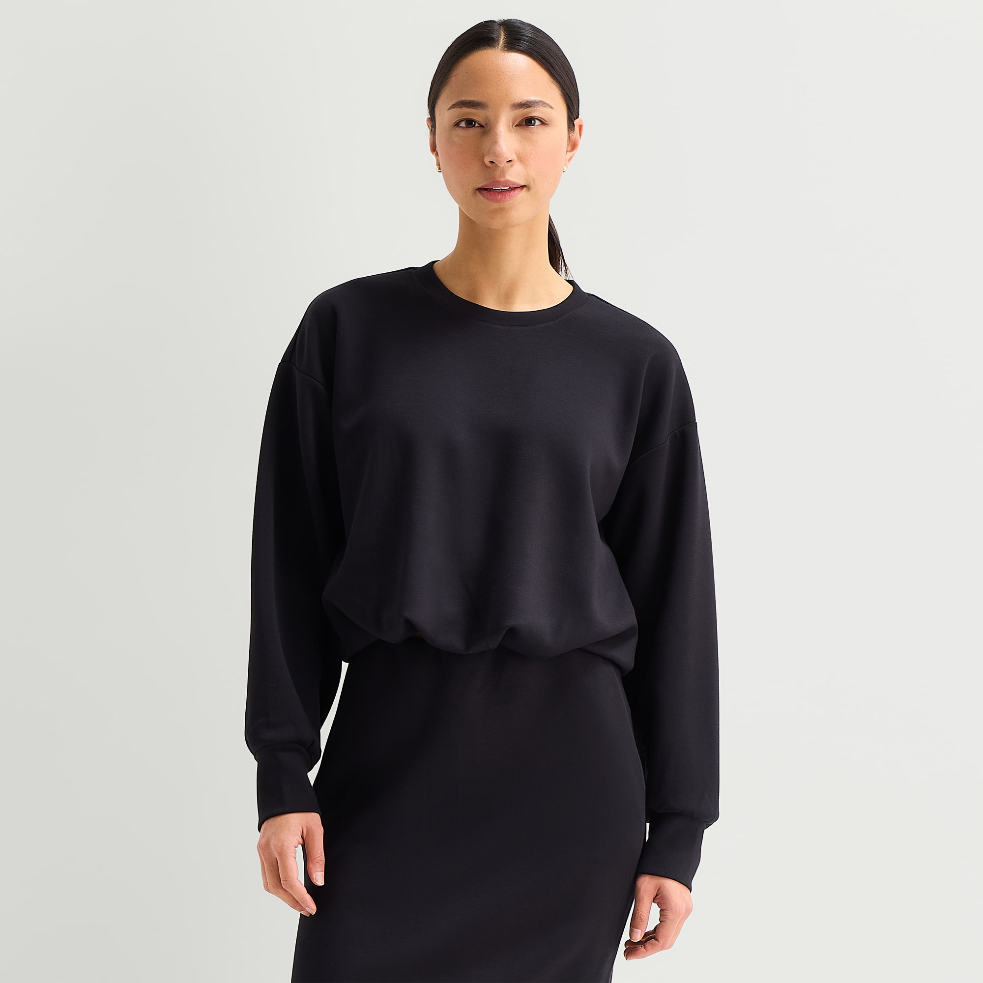 Stylus Womens Crew Neck Long Sleeve T-Shirt