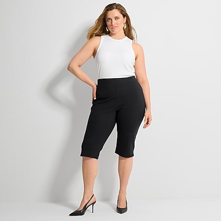 Liz Claiborne Lisa Womens Straight Capri Pant - JCPenney