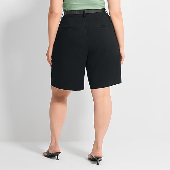 Ashley Graham Women's Plus Dressy Jort