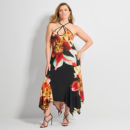 ashley graham satin dress Ashley Graham wears custom KALLMEYER Black Satin Jersey Draped Shawl Gown  to the Vanity Fair Oscar Party   Styled by @Stella_Greenspan