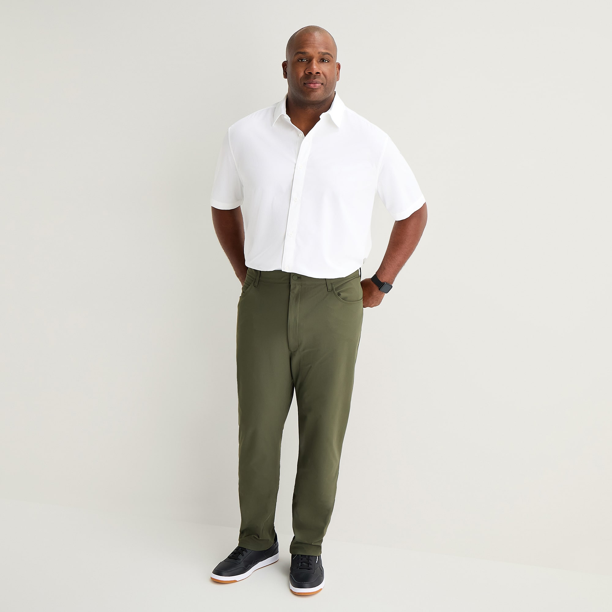 Stylus Mens Regular Fit Big and Tall Flat Front Pant