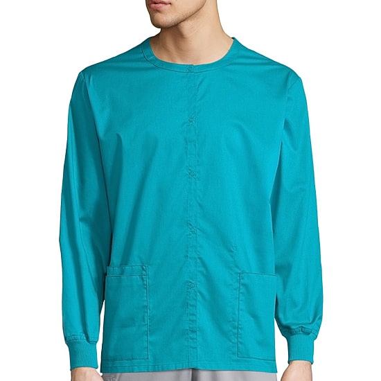 Wink® Wonderwork 800 Snap Front Unisex Adult Tag Free Scrub Jackets