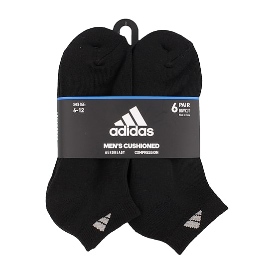 adidas Mens 6 Pair Low Cut Socks