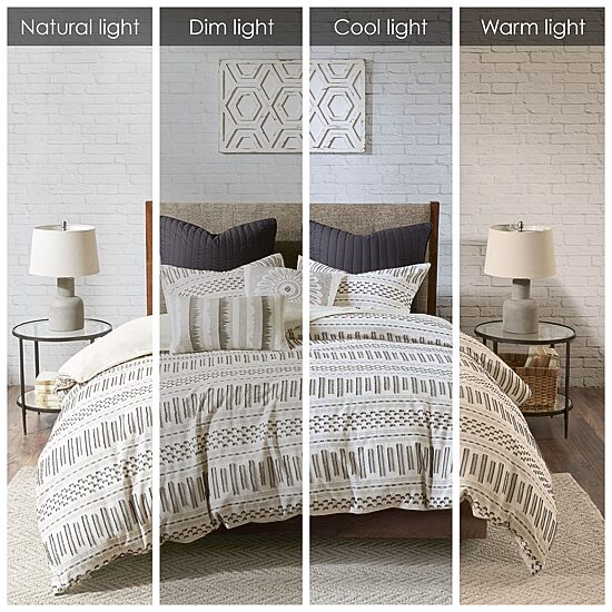 INK+IVY Rhea Cotton Jacquard Duvet Cover Mini Set