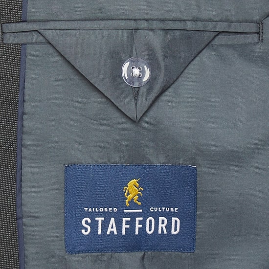 Stafford Coolmax All Season Ecomade Neat Mens Stretch Fabric Classic Fit Suit Jacket