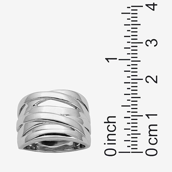 Sterling Silver Crisscross Ring