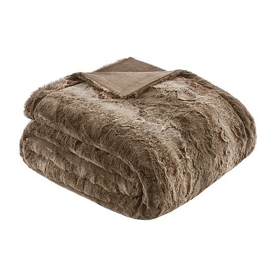 Madison Park Marcelle Oversize Faux-Fur Throw