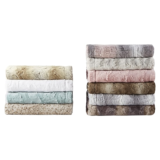 Madison Park Marcelle Oversize Faux-Fur Throw