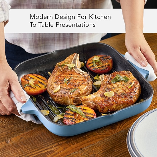 KitchenAid Enameled Cast Iron 11" Square Grill Pan