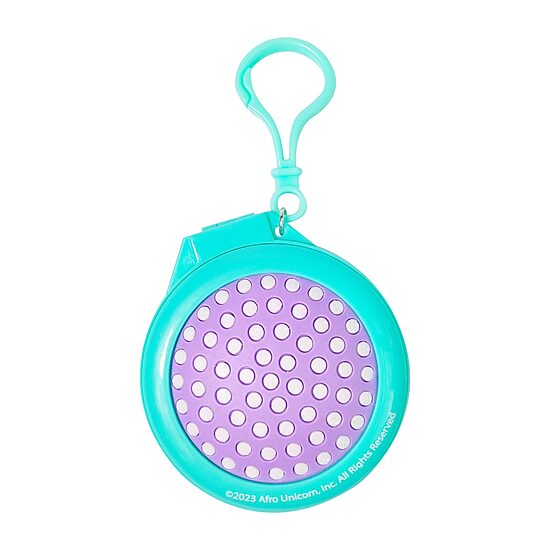 Afro Unicorn Pop-Up Hairbrush Keychain