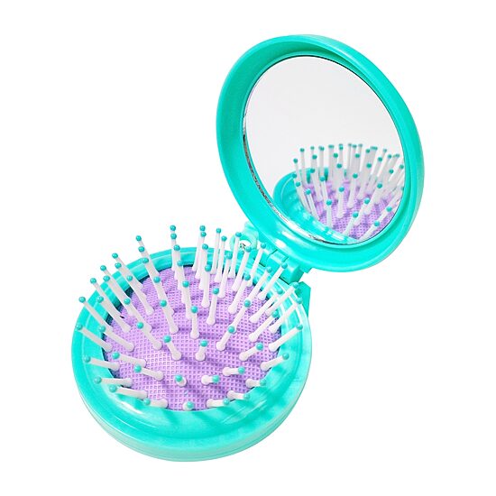 Afro Unicorn Pop-Up Hairbrush Keychain
