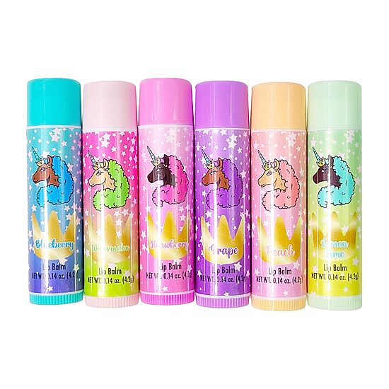 Afro Unicorn 6-pc. Flavored Lip Balm Set