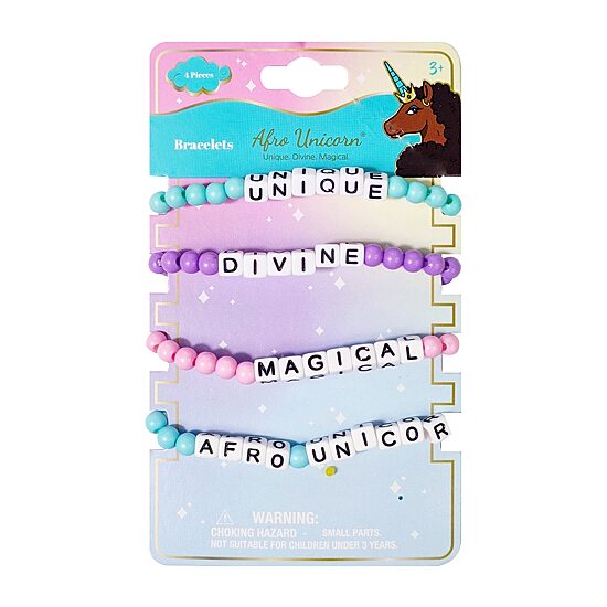 Afro Unicorn 4-pc. Mix and Match Bracelet Set