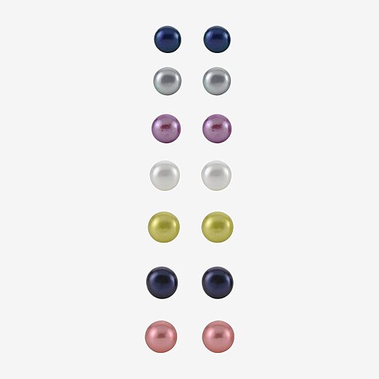 Cultured Freshwater Pearl 7-pr. Stud Earring Set