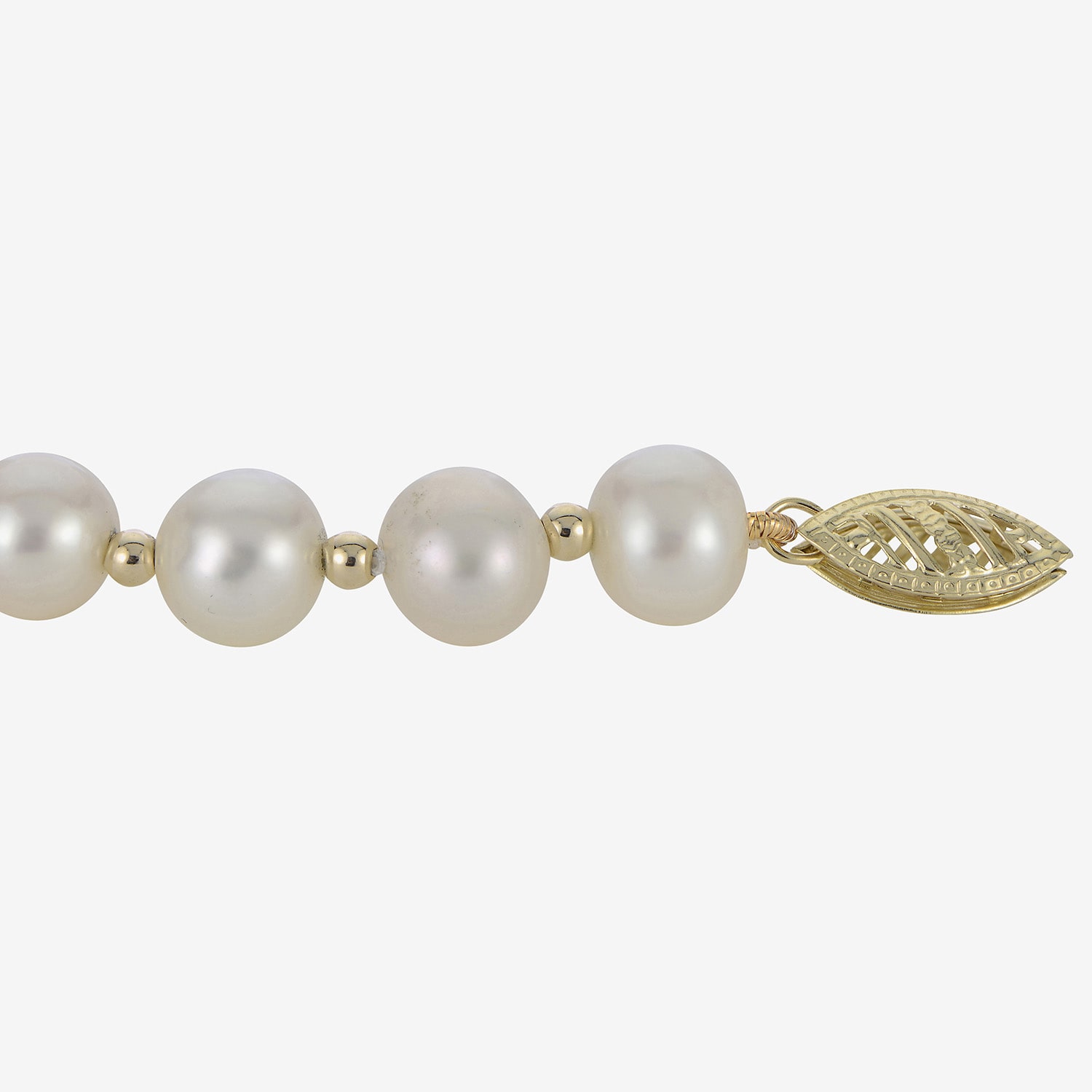 7-7.5Mm Cultured Freshwater Pearl Sterling Silver Bracelet