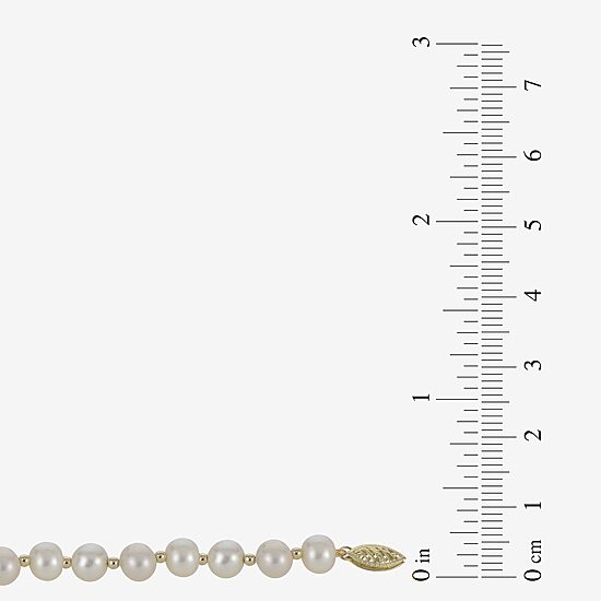 7-7.5Mm Cultured Freshwater Pearl Sterling Silver Bracelet