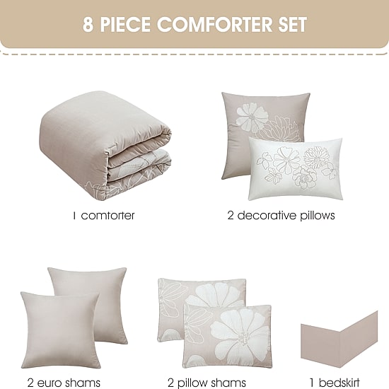 Stratford Park Illana 8-pc. Lightweight Comforter Set