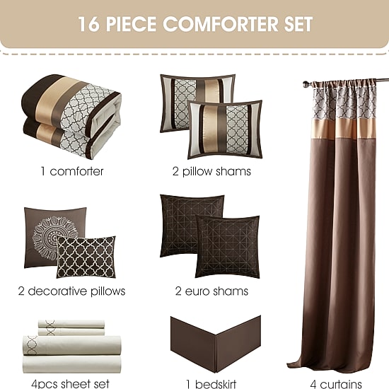 Stratford Park Mirza 16-pc. Lightweight Comforter Set