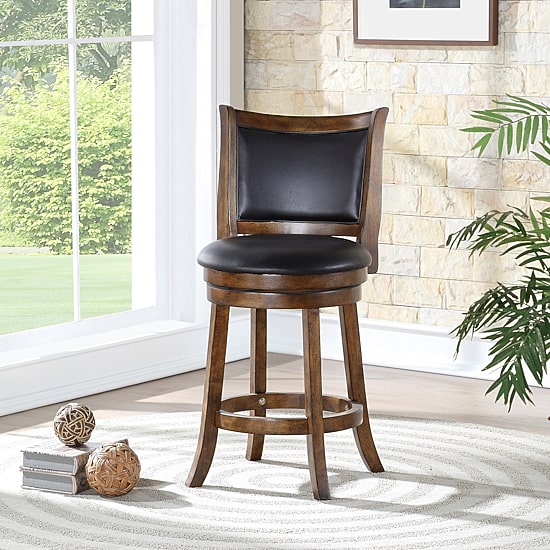 Bristol Counter Height Upholstered Swivel Bar Stool