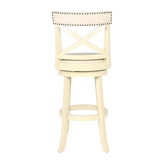 York Upholstered Swivel Bar Stool