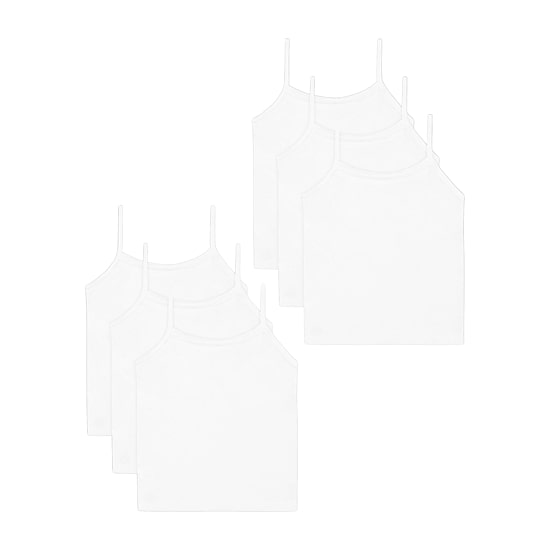 Hanes Toddler Girls U Neck Sleeveless 6 Pack Camisole