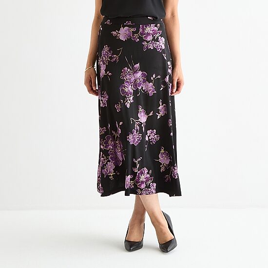 Black Label by Evan-Picone Womens Maxi Skirt