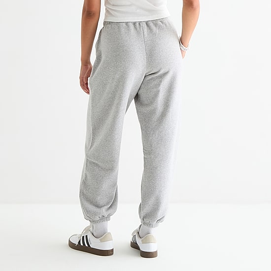 Arizona Womens Juniors Cinched Fleece Jogger Pant