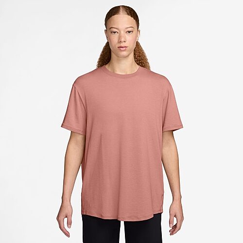 Nike Womens Crew Neck Short Sleeve Quick Dry Active T-Shirt, Large, Pink