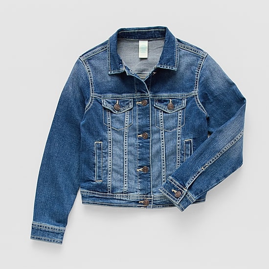 Thereabouts Little & Big Kid Girls Denim Lightweight Trucker Jacket