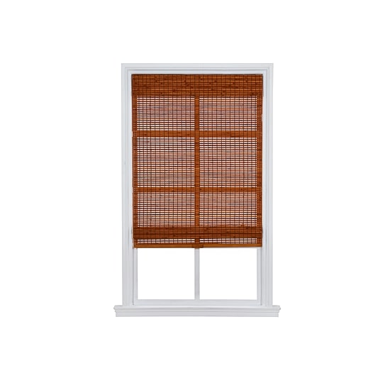 Bamboo Woven Wood Cordless Room Darkening Roman Shade