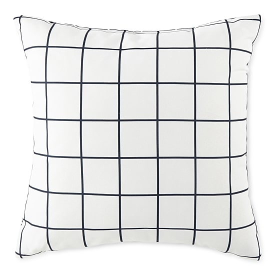 Home Expressions Windowpane Square Throw Pillow
