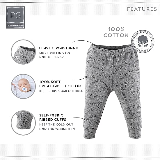 The Peanutshell Baby Boys Tapered Regular Fit Pull-On Pant