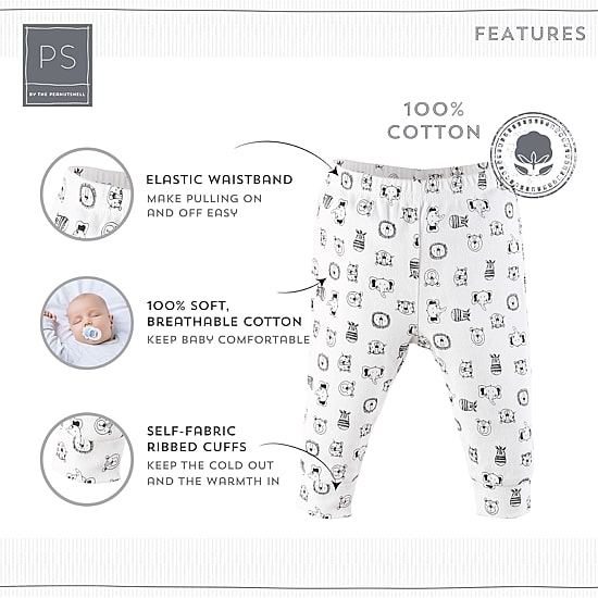 The Peanutshell Baby Boys Tapered Regular Fit Pull-On Pant