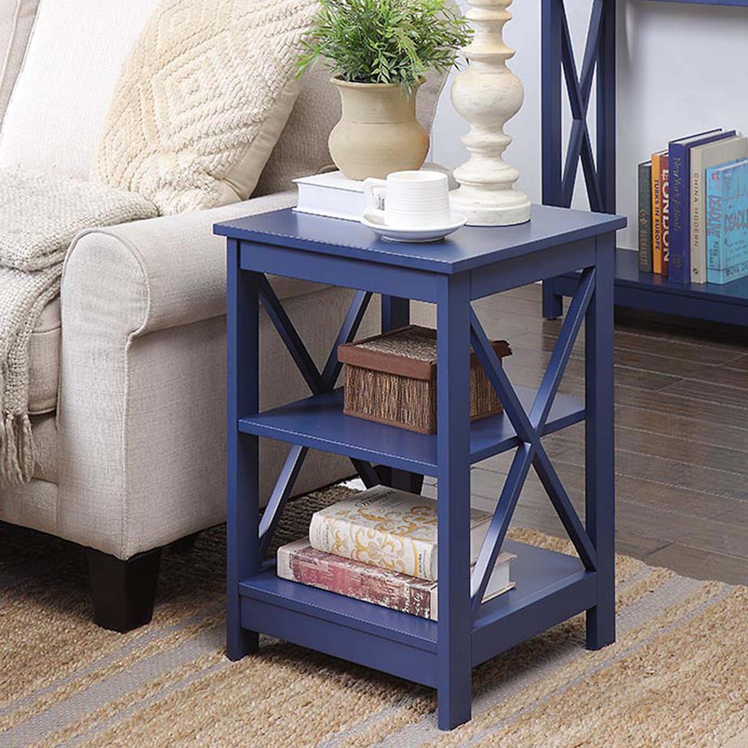 Oxford  End Table with Shelves