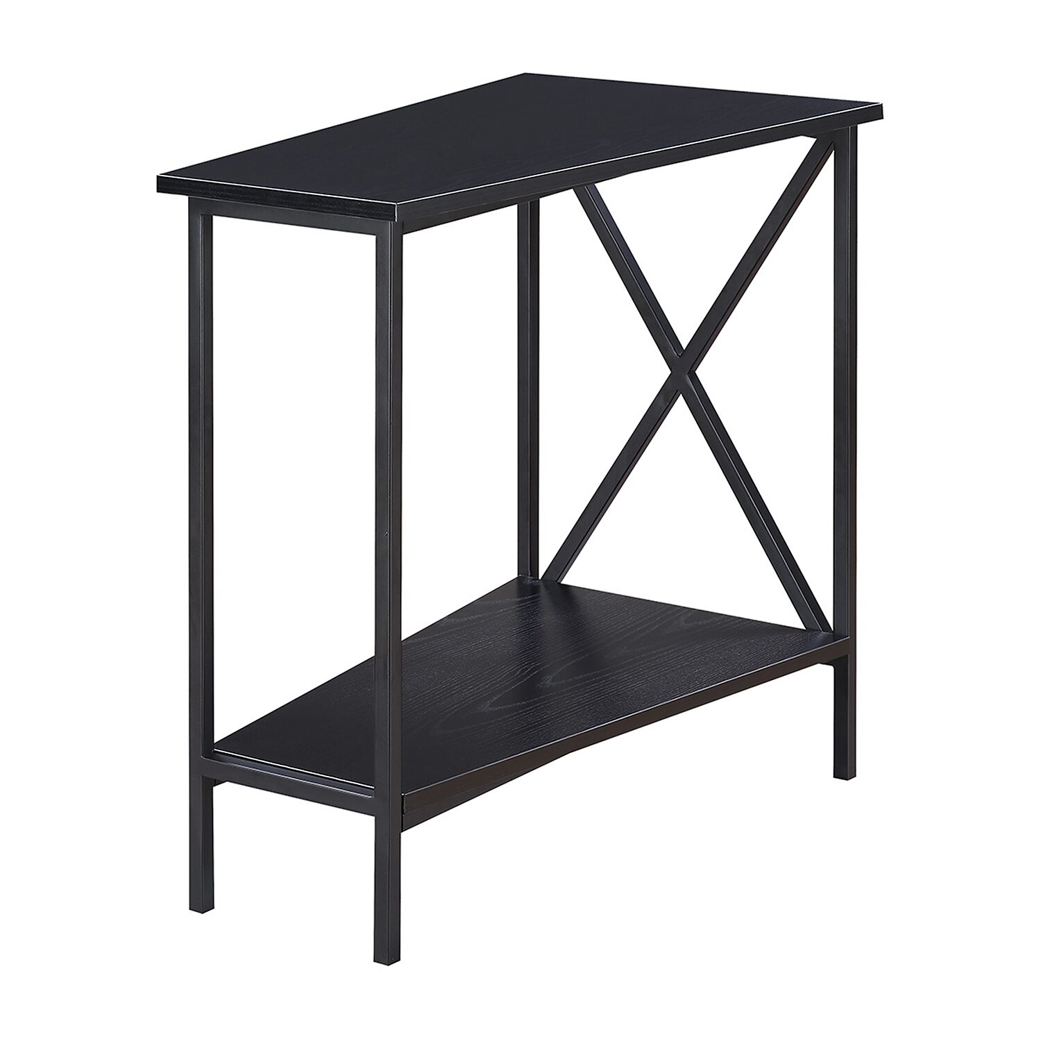 Convenience Concepts Wedge Living Room Collection Storage End Table