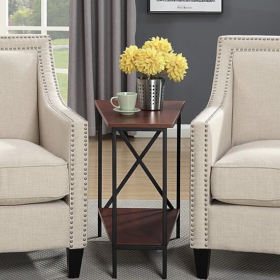 Convenience Concepts Wedge Living Room Collection Storage End Table