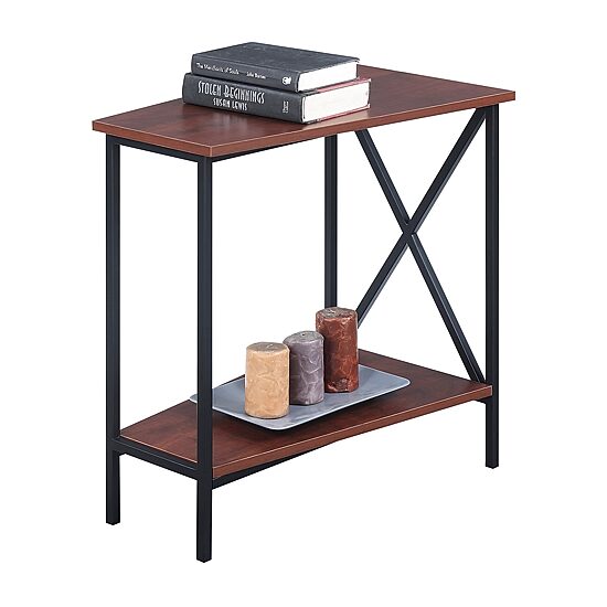 Convenience Concepts Wedge Living Room Collection Storage End Table