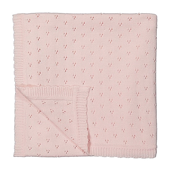 3 Stories Trading Company Pointelle Baby Blanket