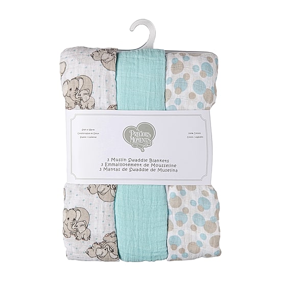 3 Stories Trading Company 3-pc. Swaddle Blanket
