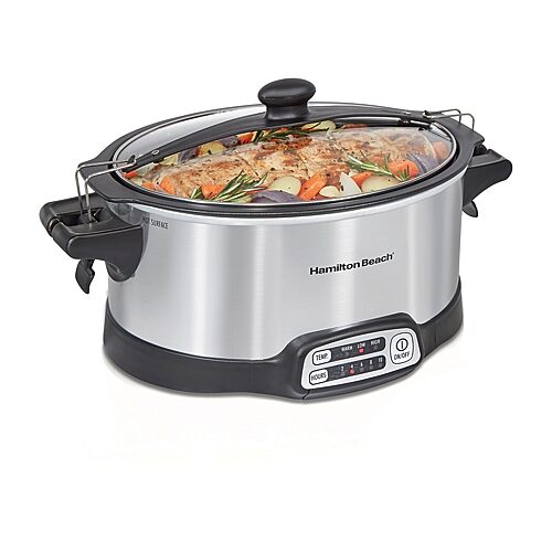 Hamilton Beach Stay Or Go Sear  Cook Slow Cooker One Size Silver